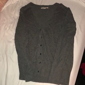 Gray cardigan